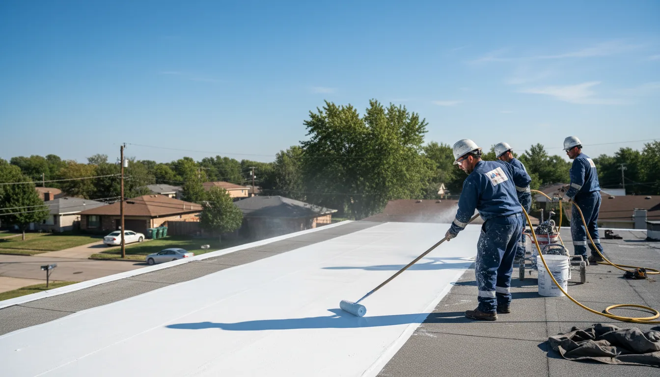 Commercial roof coating in Van Meter, IA near me